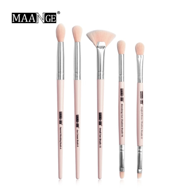 MAANGE Pro 3/5/12 Pcs Makeup Brushes Set Eyeshadow Eyeliner Eyelash Eyebrow Brush Beauty Make up Blending Tools Maquiagem - Allofbeauty